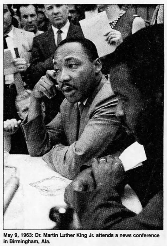 Dr. Martin Luther King Jr. attends conference